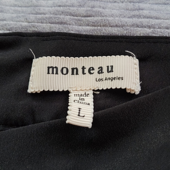 L | Monteau | Floral Lace Overlay Shorts - Picture 5 of 6